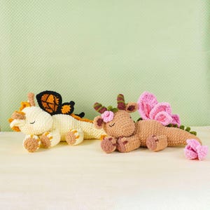 Säsongsbetonade virkmönster för drakar, sommardrakmönster, vårdrakmönster, amigurumidrake PDF-mönster, PDF-mönster bild 2