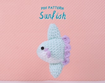 Ocean Sunfish Crochet Pattern, Stuffed Sea Animals Crochet Pattern, Amigurumi Crochet Pattern, Ocean Animals Crochet Pattern
