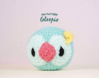 Wzór szydełkowy Gloopie, wzór szydełkowy Amigurumi, Gloopie pluszowe DIY Amigurumi PDF, wzór Gloopie Amigurumi, cyfrowa zabawka Amigurumi PDF