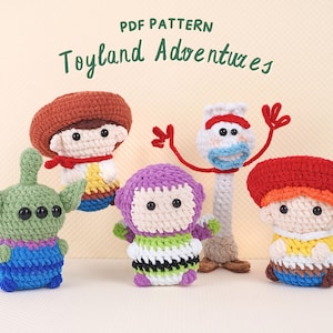 Toyland Adventures Crochet Patterns Bundle, Amigurumi Crochet Pattern, Stuffed Toy Crochet Pattern, Toy Crochet Patterns