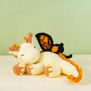 Säsongsbetonade virkmönster för drakar, sommardrakmönster, vårdrakmönster, amigurumidrake PDF-mönster, PDF-mönster bild 3