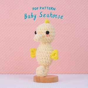 Baby Seahorse Crochet Pattern, Stuffed Sea Animals Crochet Pattern, Amigurumi Crochet Pattern, Ocean Animals Crochet Pattern