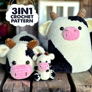 Patrones De Ganchillo Amigurumi De Vaca