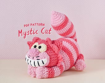 Mystic Cat Crochet Pattern, Amigurumi Crochet Pattern, Stuffed Animal Crochet Pattern, Handmade Amigurumi Cartoon Character