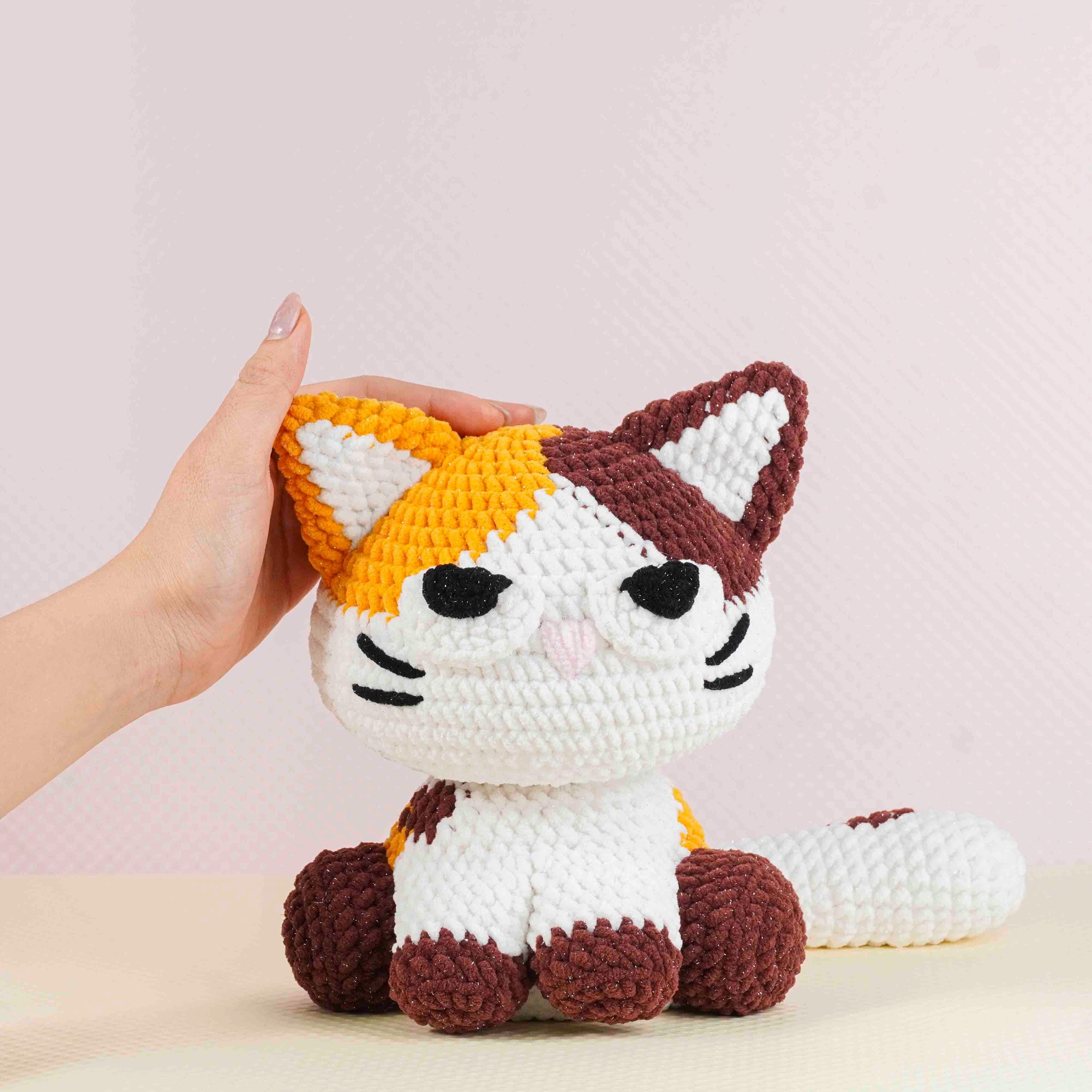 三毛猫のかぎ針編みパターン、あみぐるみのかぎ針編みパターン