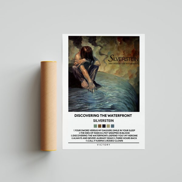 Silverstein - Discovering the Waterfront Album Cover Poster, Silverstein Album Poster Music Gifts, Digital Print Poster, Music Album Poster