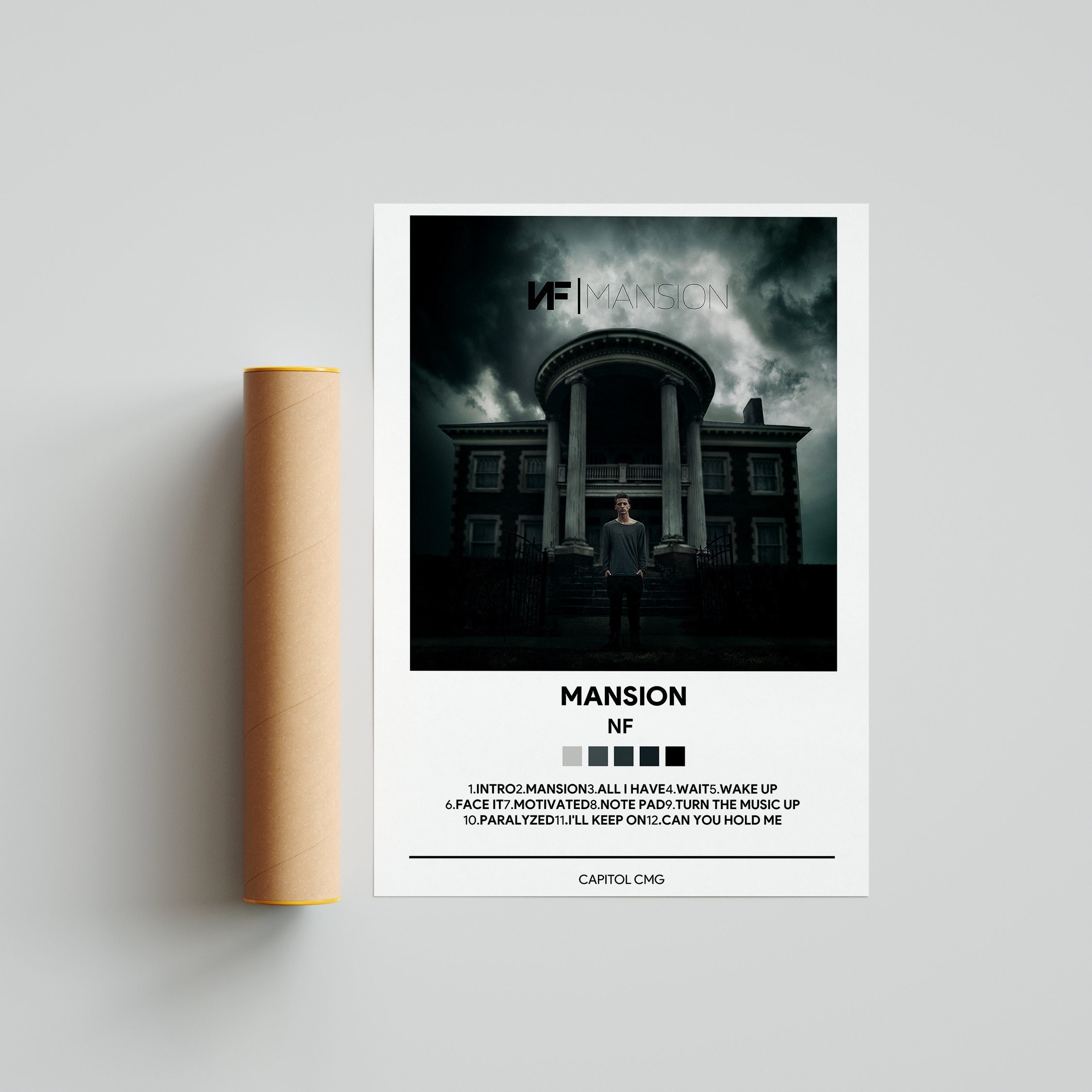 Nf Mansion Album Cover Poster Nf Poster Print Music Gifts - Etsy