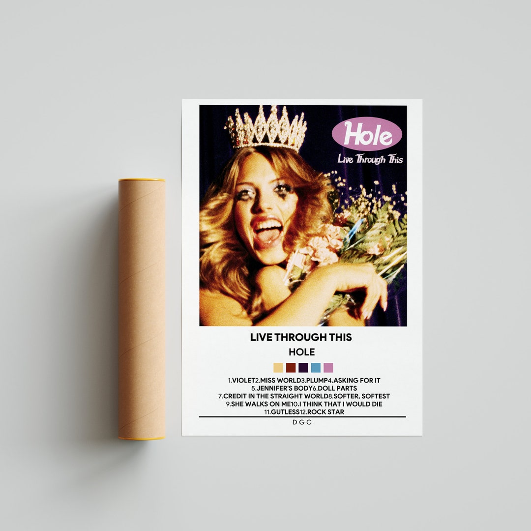 Hole Live Through This Album Cover Poster, Hole Album Poster Music Gifts, Digitalprintposter