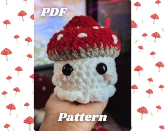 Virkmönster med svampspöke - Amigurumi-mönster