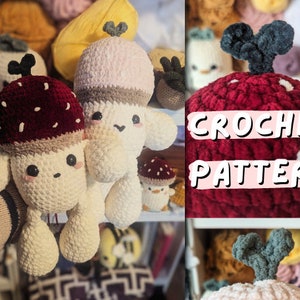 Mushberry Mushroom Crochet PATTERN - Amigurumi Pattern