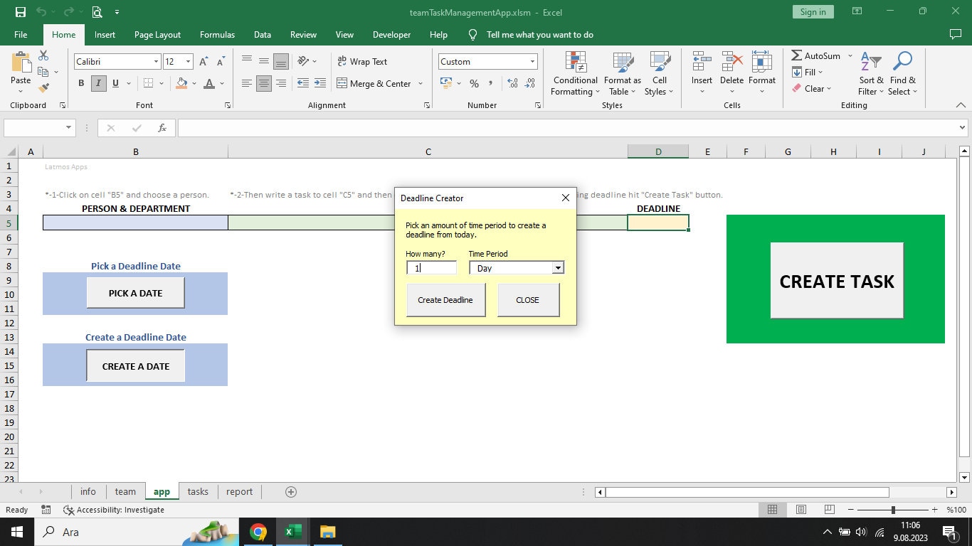 Excel VBA Team Task Management App - Etsy