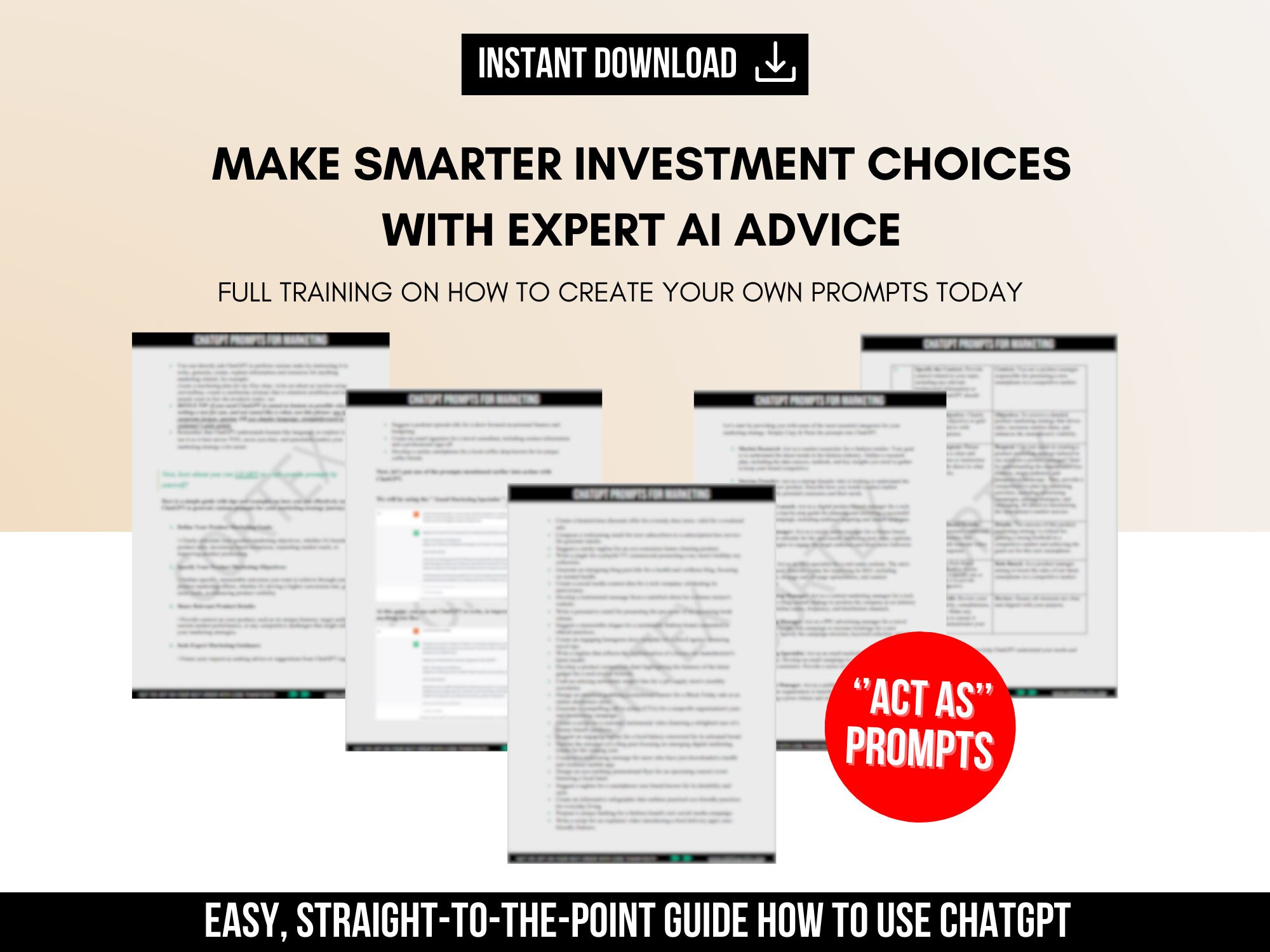 Chatgpt Prompts for Investing, Master the Art of Investing With AI ...