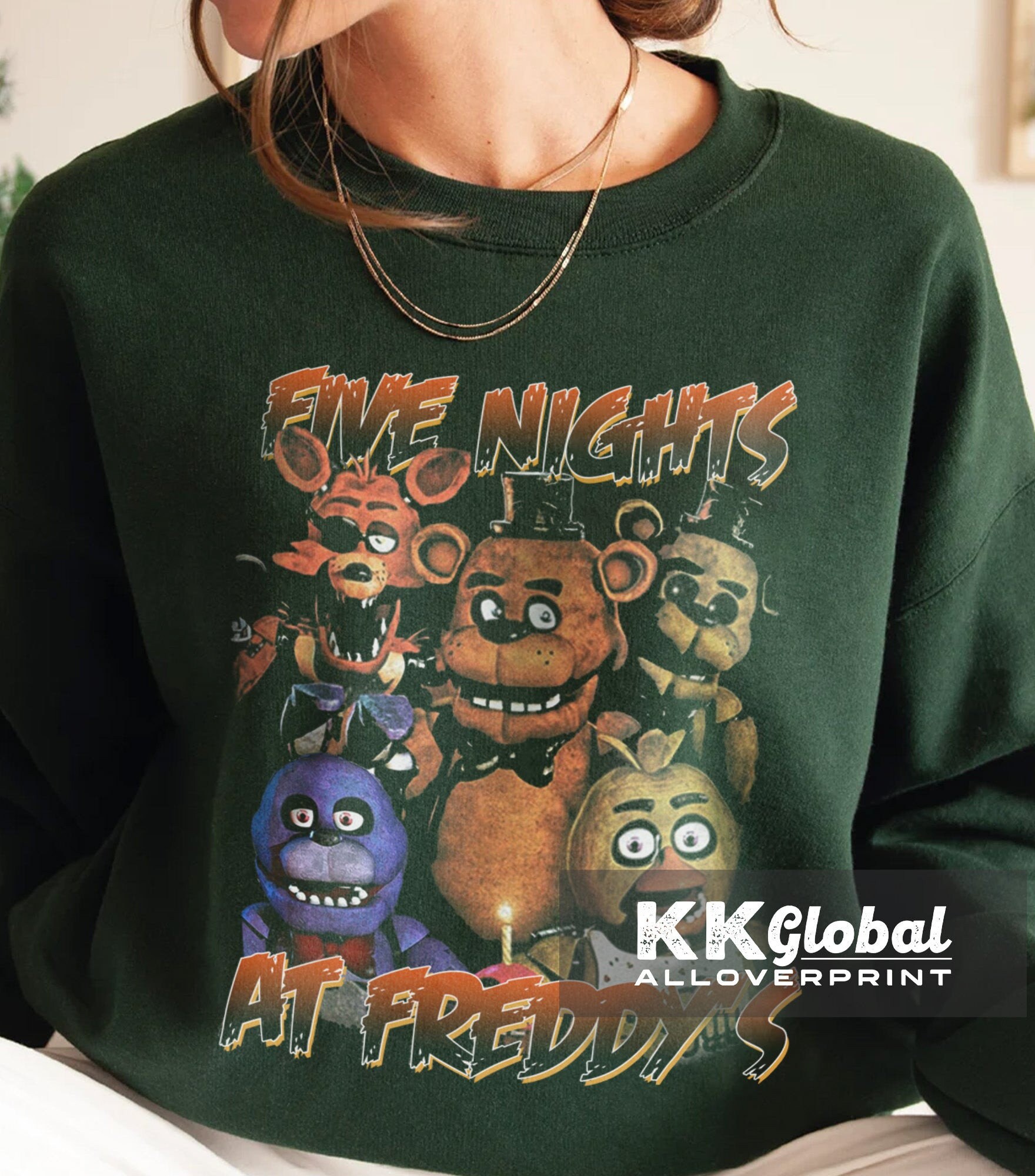 limited-five-nights-at-freddy-s-vintage-t-shirt-fnaf-etsy