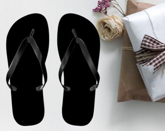 BLACK Pvc Strap With Thick Eva Sole Women Flip Flop Sandal SHOES BOHEMIAN For Special Occasions, Comfortable Designer Summer Women Flat Shoe