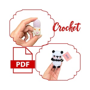 Pill and Panda Bear Crochet Patterns Plush Amigurumi Pattern Handmade Toys Crochet For Beginner Easy Pattern Cute Amigurumi 2 in 1 Pdf File