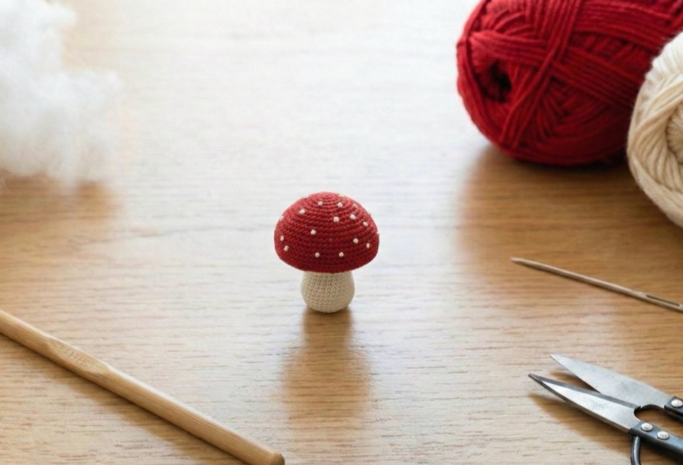 30 Tiny Amigurumi Patterns to Crochet, From Cats and Frogs to Mini Bundles 29 Tiny Mushroom Amigurumi Crochet Pattern