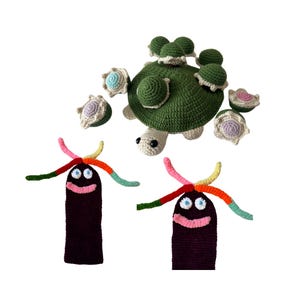 Hand Puppet & Turtle Memory Game Crochet Pattern Amigurumi Puppet Pattern pdf pattern plush toy Amigurumi Animals Hand Puppet Plushie