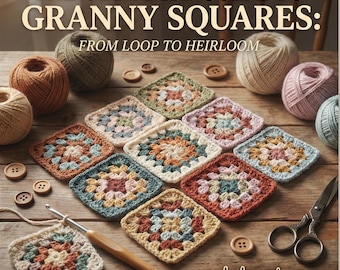 The Ultimate Guide to Granny Squares | Crochet Granny Square eBook | Step-by-Step Guide | Digital PDF Download + BONUS PATTERN