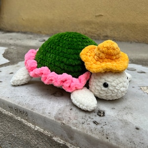 Patron Amigurumi tortue au crochet : jouet animal marin (PDF)