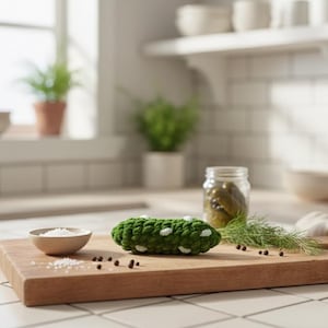 Patron de cornichons au crochet : peluche Amigurumi sans couture (fichier PDF)