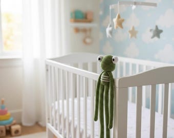 Crochet Frog Pattern PDF, Amigurumi Frog Pattern, Cute Stuffed Animal Crochet Digital Download, Easy Crochet Frog Tutorial Beginner Friendly