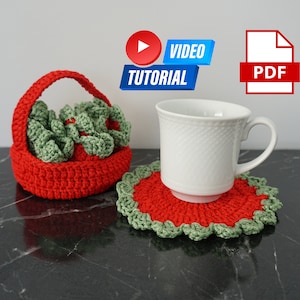Untersetzer Glas-Häkelanleitung Einzigartiges Häkeln Untersetzer-Muster Untersetzer-Set Getränkeuntersetzer Personalisierte Untersetzer Weihnachten Untersetzer Gehäkelter Teeuntersetzer