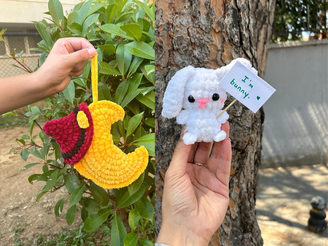 Moon & Rabbit Crochet Pattern Amigurumi Crochet Patterns No Sew Crochet ...