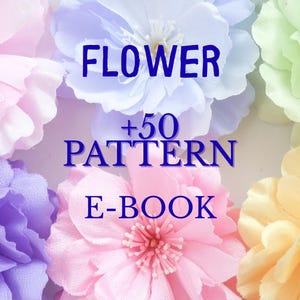 50 Crochet Flower Patterns Bundle | Intermediate Amigurumi Digital Pattern Book (No Photos) +1 Gift