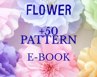 50 Crochet Flower Patterns Bundle | Intermediate Amigurumi Digital Pattern Book (No Photos) +1 Gift