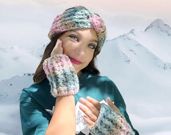 Crochet Headband & Mitten Pattern | Digital PDF Tutorial Beginner Friendly Crochet Pattern   PDF and Video Outstanding Crochet