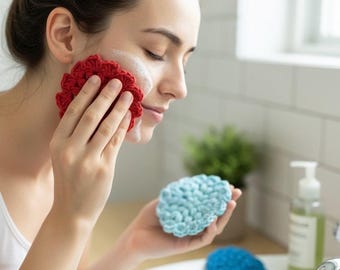 Gehäkelte Gesichts-Scrubbies: Einfaches Beginner-Projekt (PDF Pattern