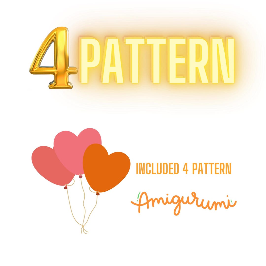 4 Crochet Pattern Surprise Pattern Amigurumi Pattern Animal Pattern No ...