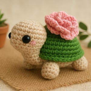 Turtle Crochet Pattern: Amigurumi Sea Animal (PDF Pattern)