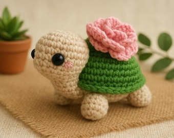 Turtle Crochet Pattern: Amigurumi Sea Animal (PDF Pattern)