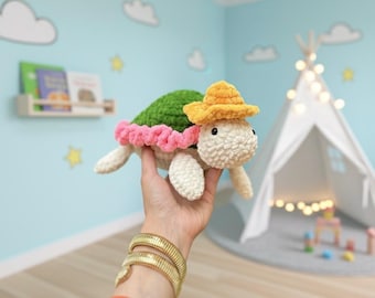 Crochet Turtle Amigurumi Pattern: Sea Animal Toy (PDF)