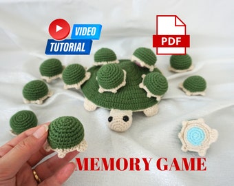 Crochet Turtle Memory Game Modèle Tortue Crochet Pattern Amigurumi Crochet Pattern Memory Game Crochet Pattern Memory Turtle Matching Game