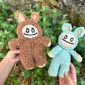 Crochet Labubu Pattern PDF – 29 Pages Amigurumi Tutorial with Photos – Beginner & Intermediate Friendly Crochet Pattern Easy Amigurumi