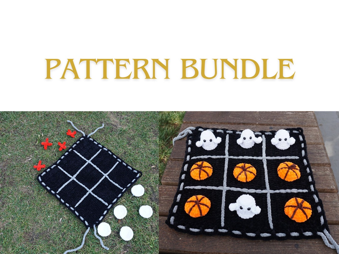 Tic Tac Toe Bundle Memory Game Crochet Pattern Crochet Memory Game ...