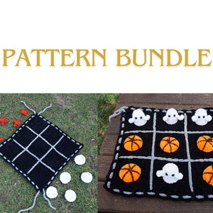 Tic Tac Toe Bundle Memory Game Crochet Pattern Crochet Memory Game Pattern Amigurumi Crochet Pattern Family Game Only PDF Pattern 2 in 1