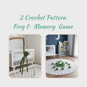 Crochet Turtle & Frog Pattern: Amigurumi Memory Game (PDF)