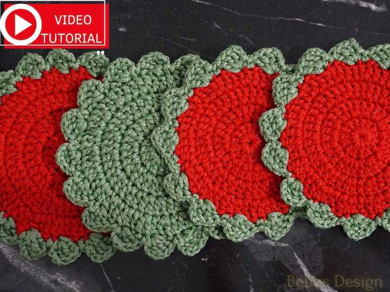 Coaster Crochet Pattern Unique Crochet Coaster Pattern Coaster Set Drink Coaster Personalised