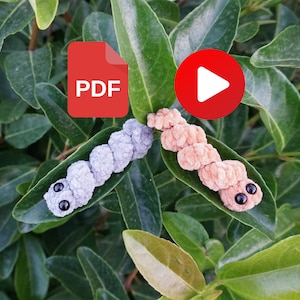 Crochet Worm Pattern Crochet Amigurumi Pattern Crochet Animal Gift for Halloween Hallowen Crochet Pattern Plush Crochet Pattern