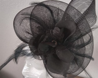 Black fascinator