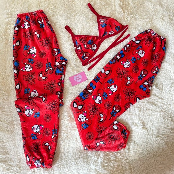 Spiderman pajamas matching etsy