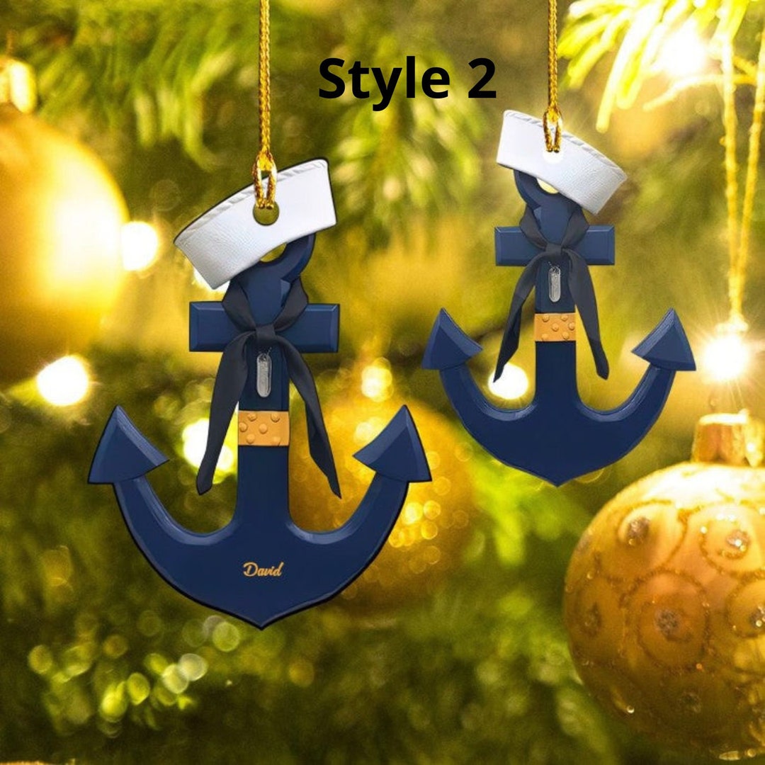 Anchor Christmas Ornaments 