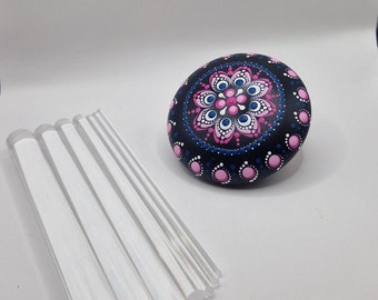 Dotting Werkzeug, Acrylglas Rundstab für DIY Dotting, Punktieren mit Farbe, Punktmalerei, Kunst, Mandala auf Stein, Holz, Keramik