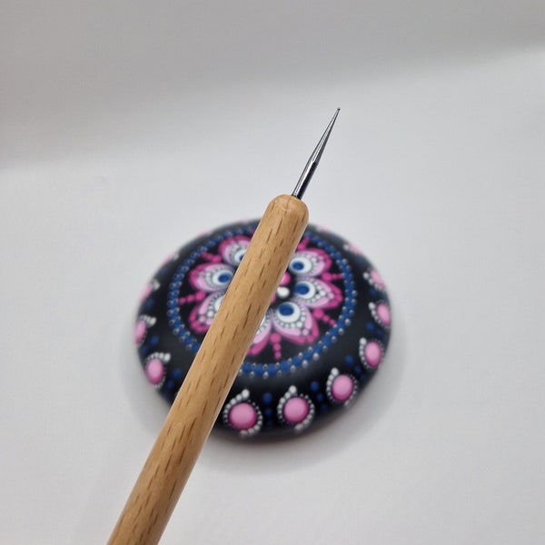 Feines Dotting Tool für Swooshes / Werkzeug zum Punktieren mit Farbe, Punktmalerei, Kunst, Mandala auf Stein, Holz, Keramik