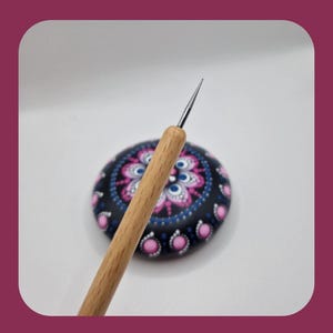 Finprickningsverktyg – Mandalaverktyg för stenmålning, prickmålning och swoosh-teknik, 0,4–0,8 mm