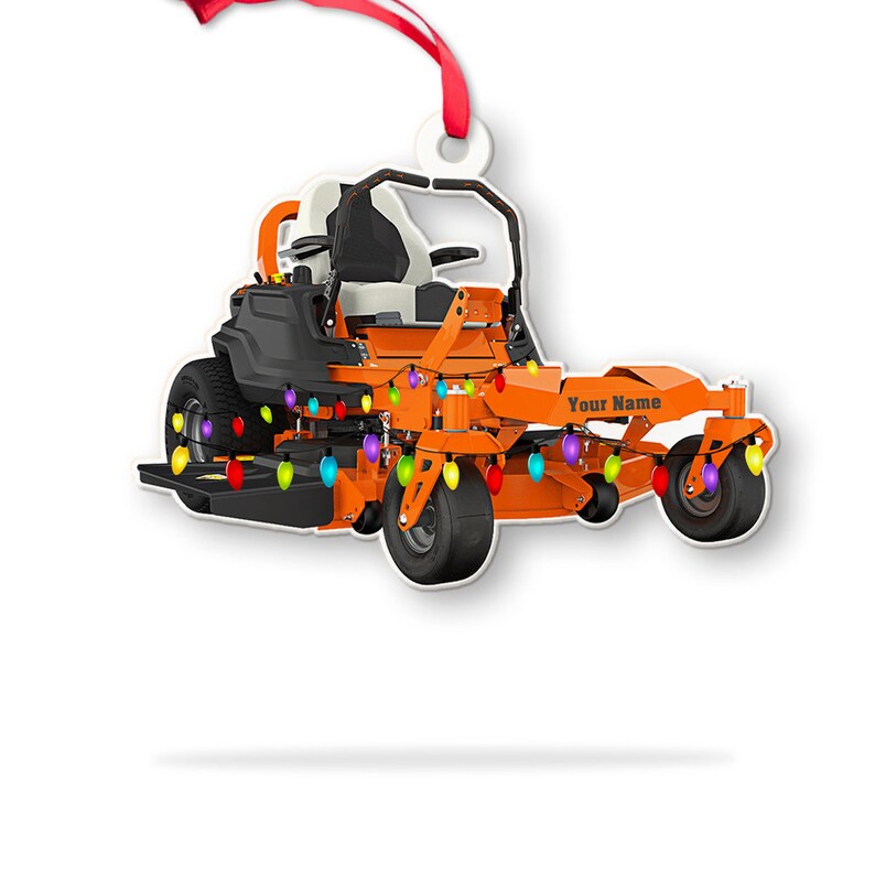 Lawn Mower Christmas Tree Ornament 