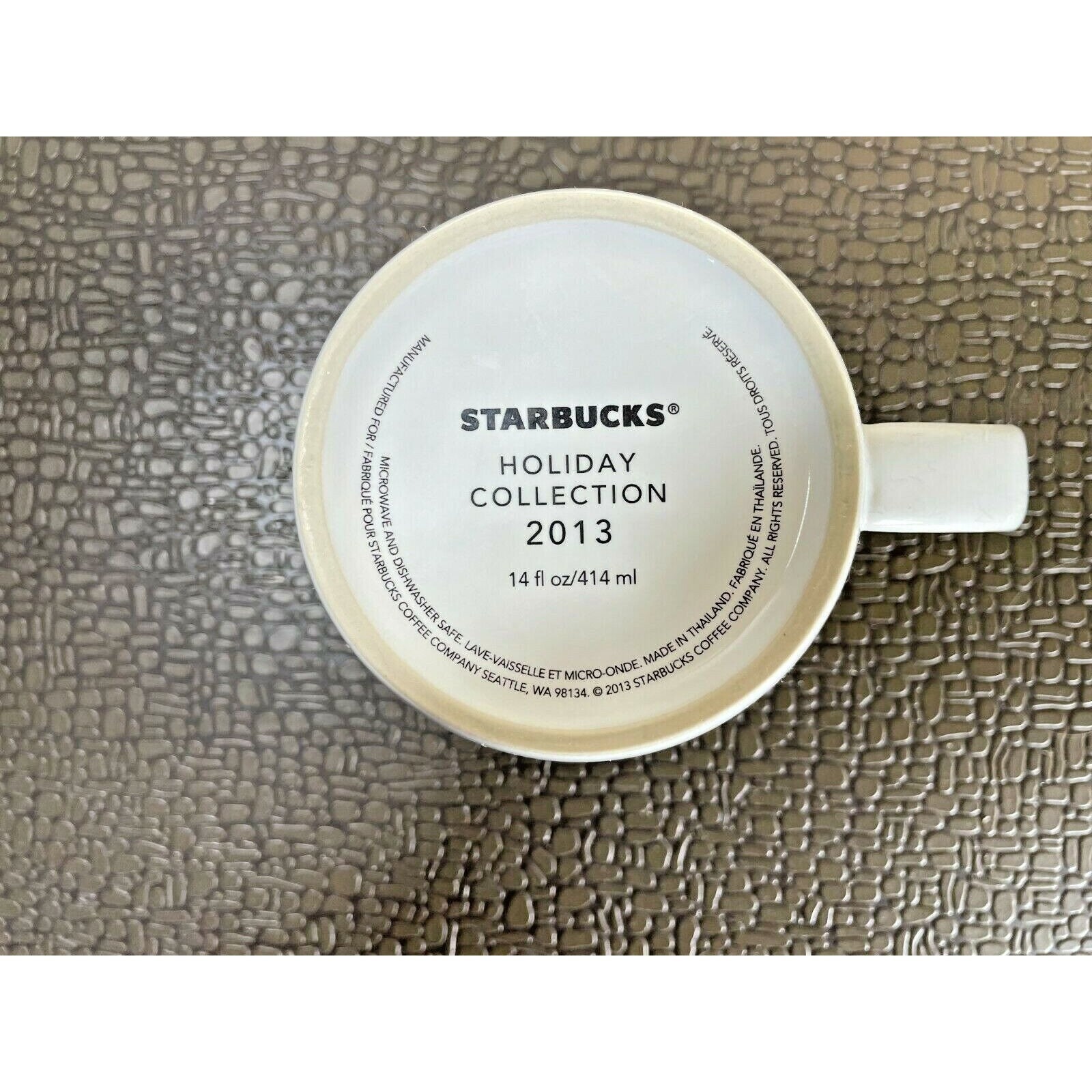 2013 STARBUCKS Holiday Collection Coffee Mug, Christmas Logo - Etsy